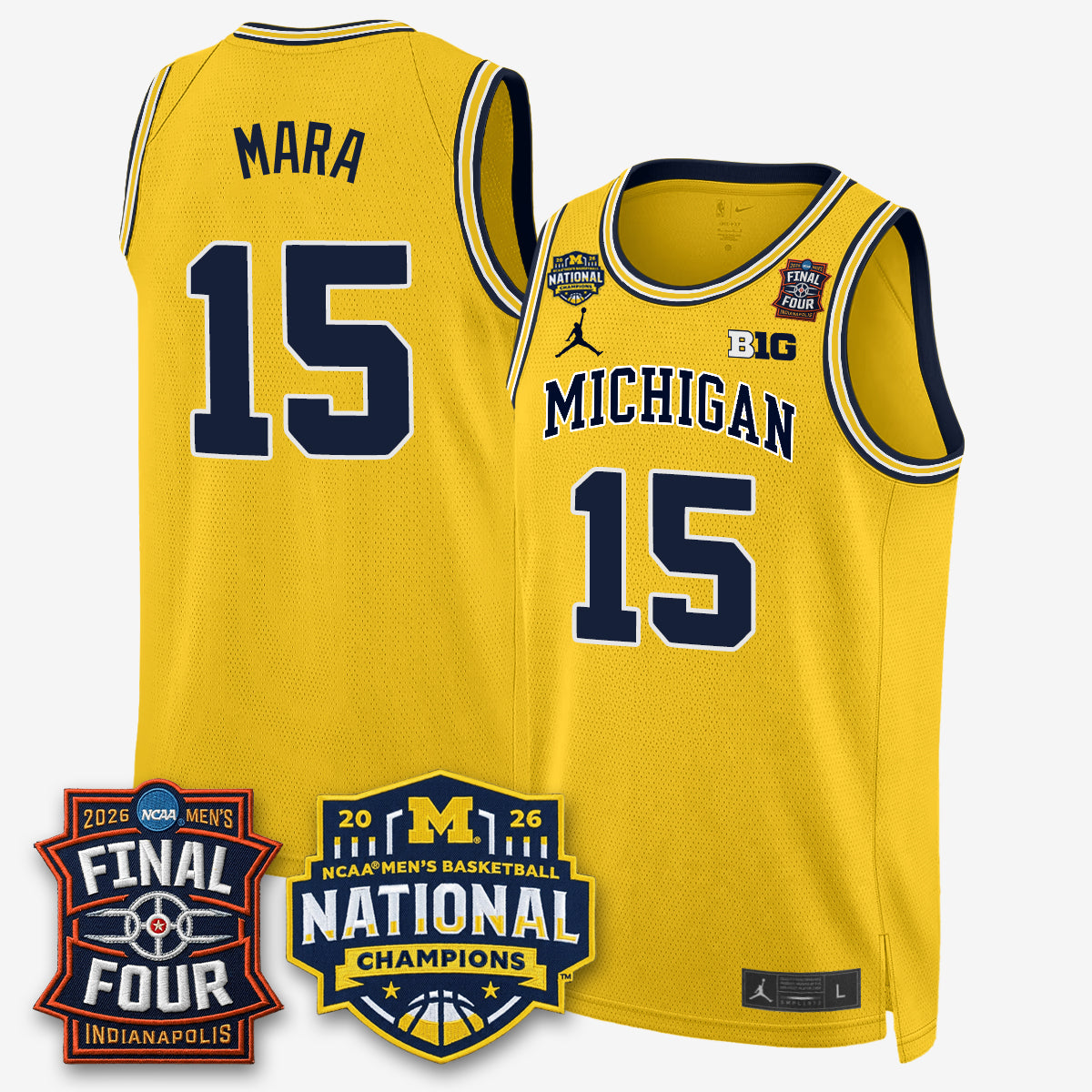 MICH 2026 NCAA Men's Basketball Champions Limited Jersey - All Stitched