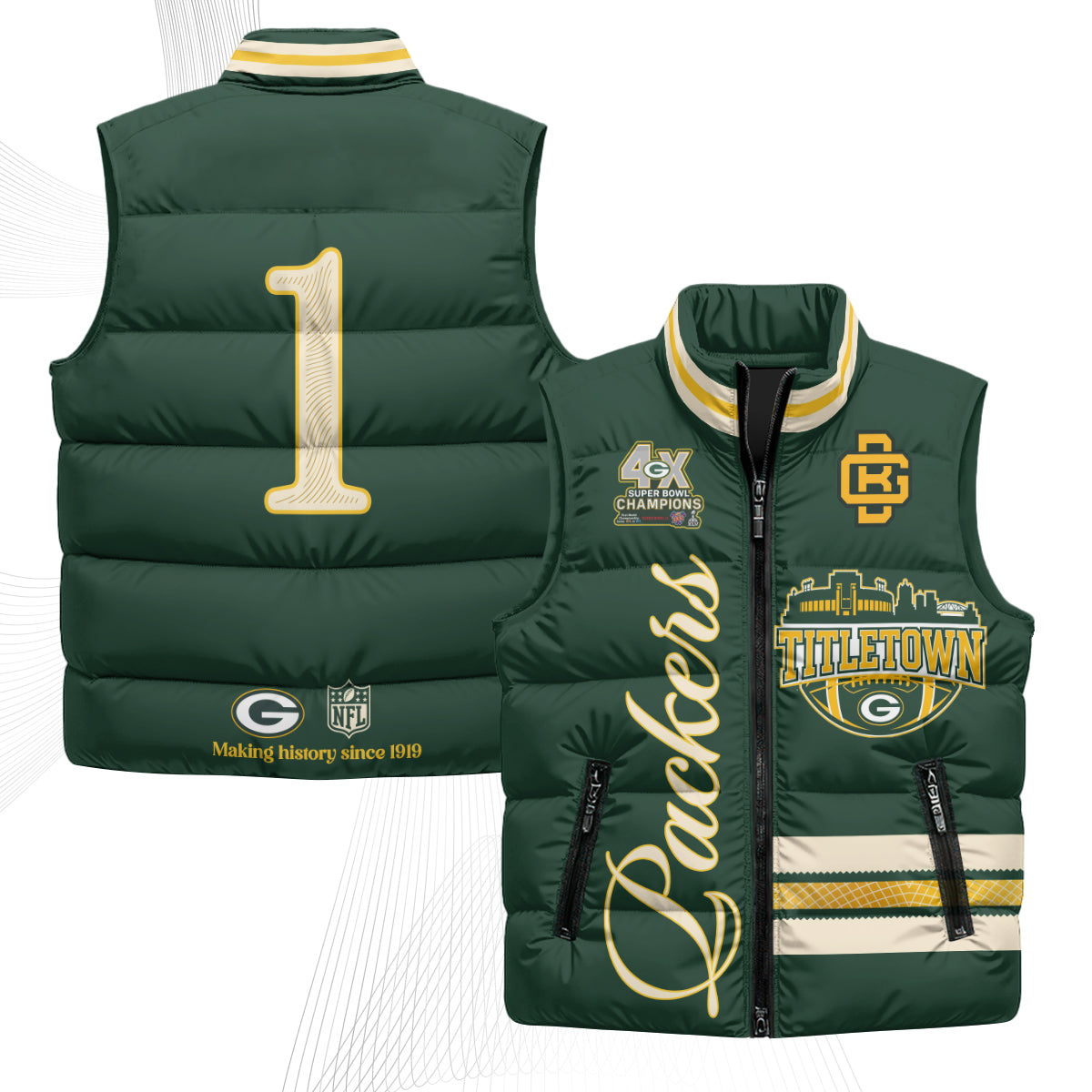 GB 2026 Rivalries Puffer Vest - Printed