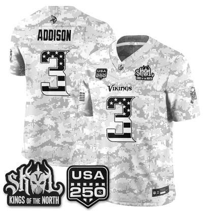 MIN 2026 Salute to Service Edition Vapor Jersey - Stitched