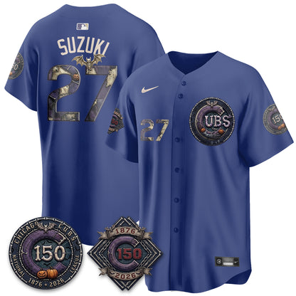 Chicago Cubs Nightmare Edition Vapor Limited Jersey - Printed
