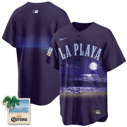Chicago Cubs Beach Connect "La Playa" Edition Vapor Jersey - Patch Stitched