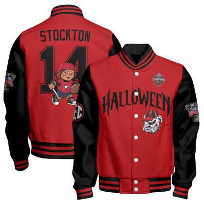 GB x Killer Doll Horror Movie Halloween 2026 Edition Baseball Jacket - Printed