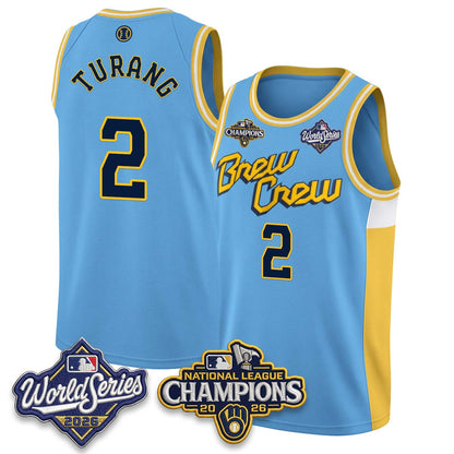 MIL 2026 NL Champions Basketball Jersey - Stitched