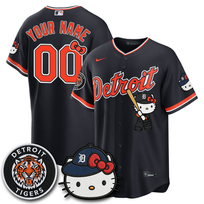 Detroit Tigers x Meow KT Edition Vapor Limited Custom Jersey - Stitched