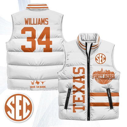 TEX "Forty Acres" Puffer Vest - Printed