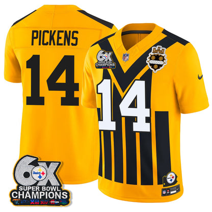 PIT 6X Champs Throwback V2 Vapor Jersey - Stitched
