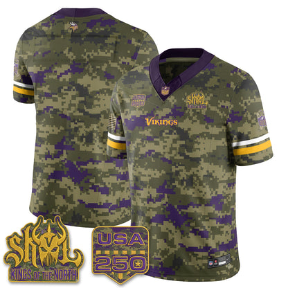 MIN 2026 Salute to Service Edition Vapor Jersey - Stitched