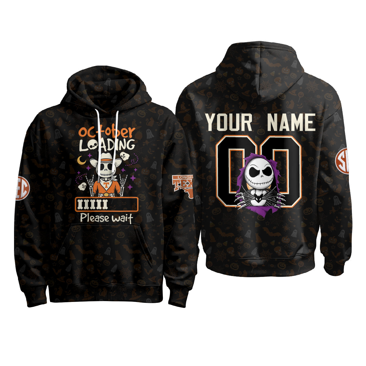 TEX x Skeleton Gentleman Edition Custom Hoodie - Printed