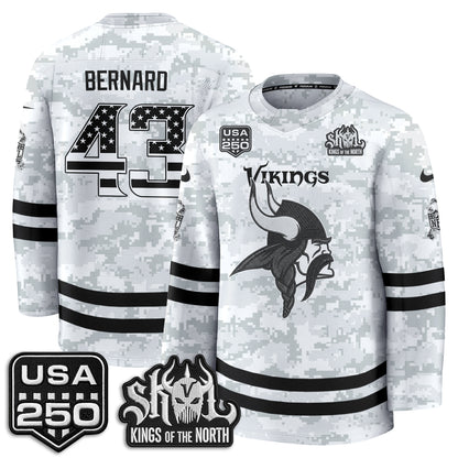 MIN 2026 Salute To Service Edition Hockey Jersey - Printed