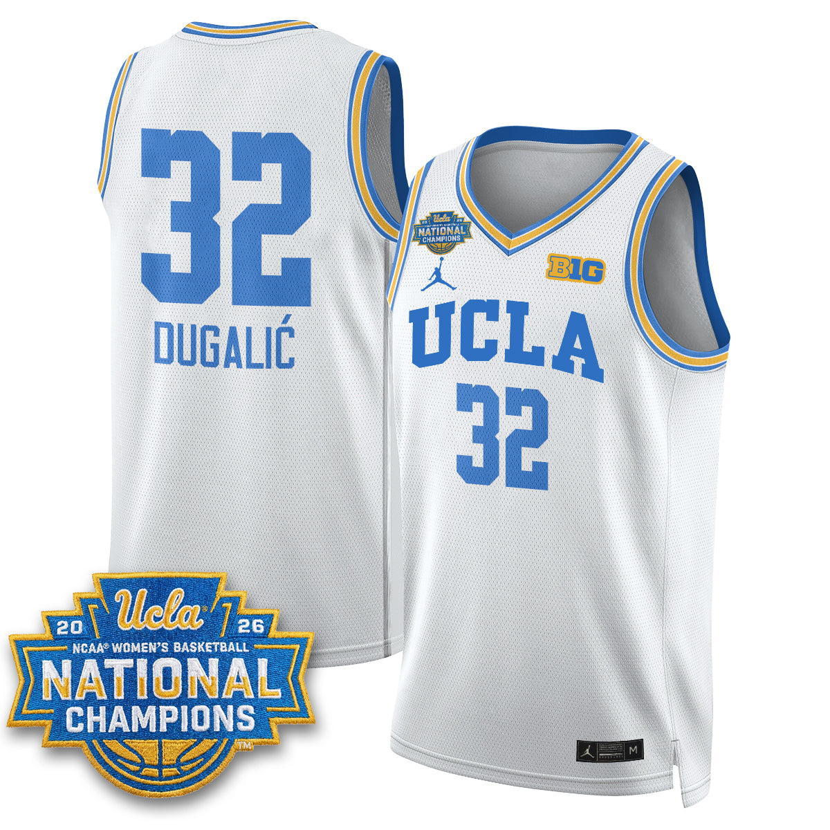 UCLA Women's Basketball National Champion 2026 Gear Limited Jersey -  All Stitched