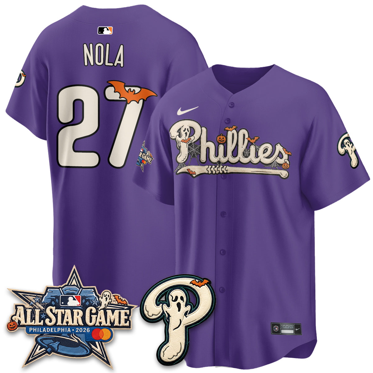 Philadelphia Phillies Halloween 2026 Vapor Limited Jersey - Stitched