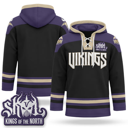 Minnesota Vikings 2026 Rivalries Fleece-Lined Hockey Hoodie - Stitched