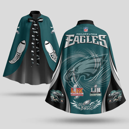 PHI Champions Edition Strap Shawl Cape - Printed