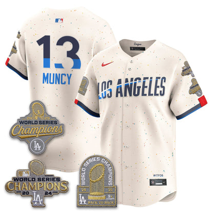 LAD Gold Collection Stadium Vapor Limited Jersey - Back to Back 9x Champs - All Stitched