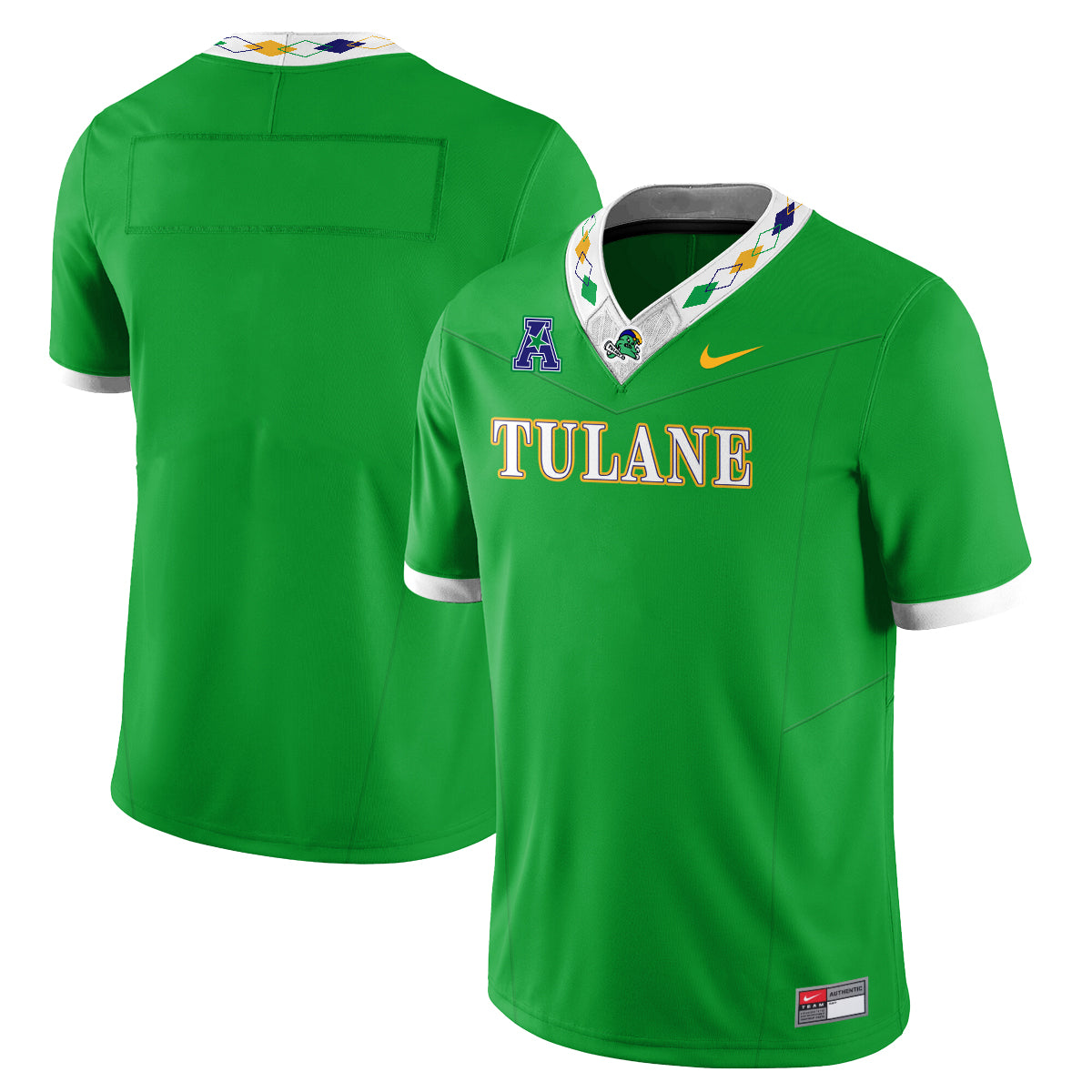 Tulane Green Wave 2026 City Football Vapor Jersey - Stitched
