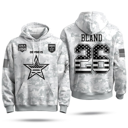 DAL 2026 Salute To Service Edition Pullover Hoodie - Printed