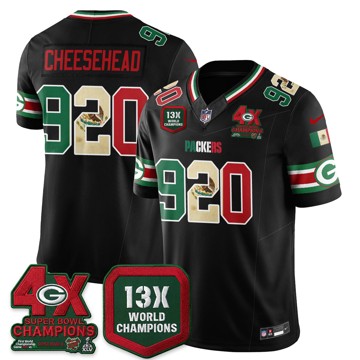 GB Mexico Edition Vapor Jersey - Stitched
