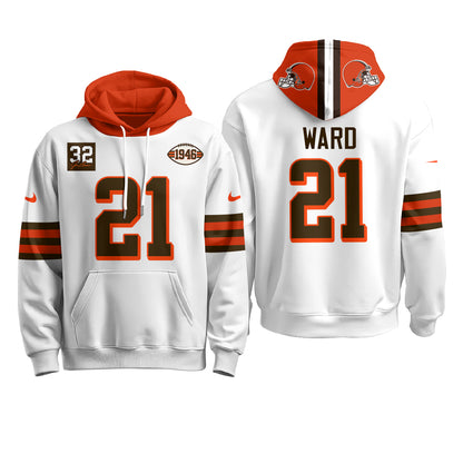CLE 1946 Anniversary Patch Fleece Hoodie - Printed