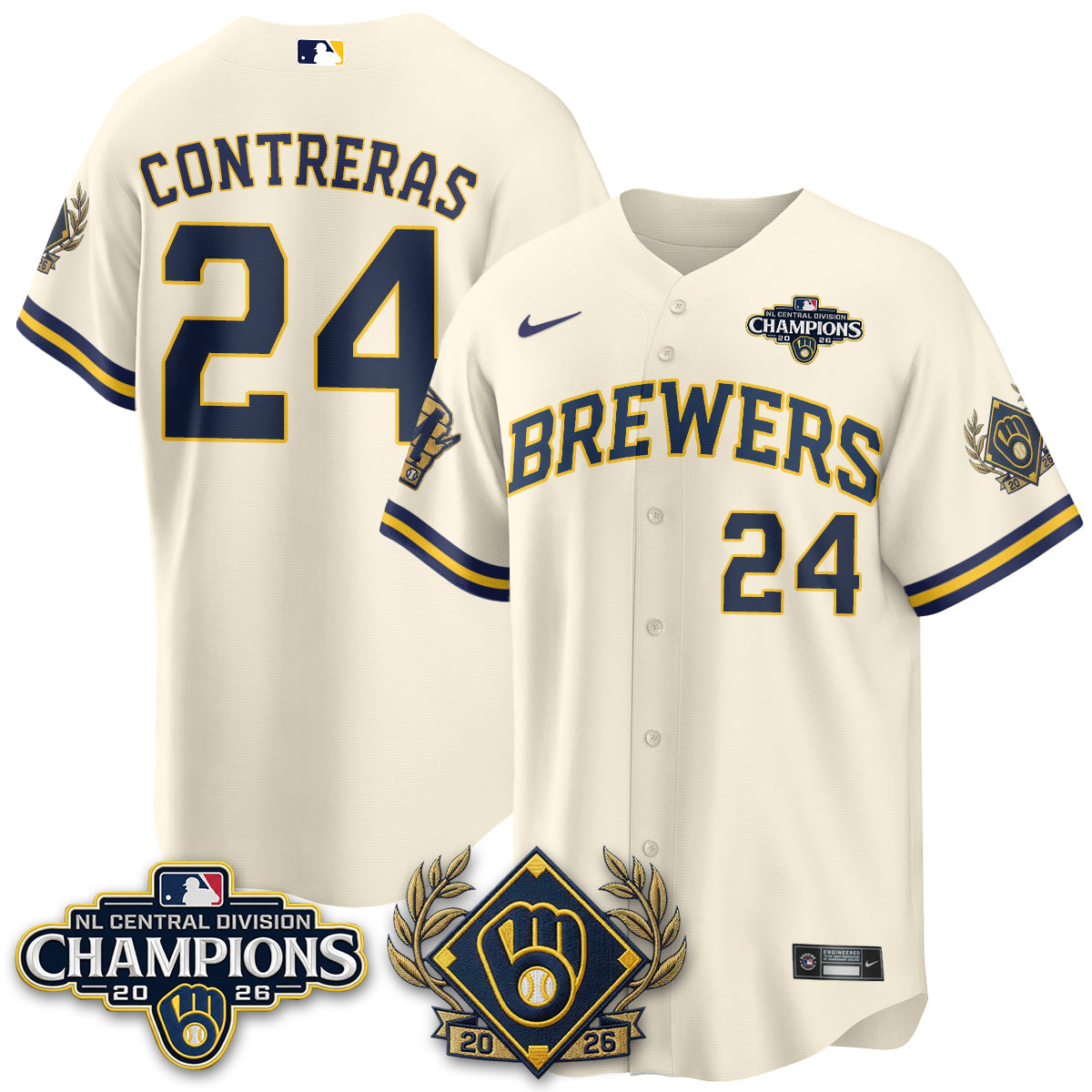 MIL 2026 NL Division Champs Vapor Jersey - Stitched
