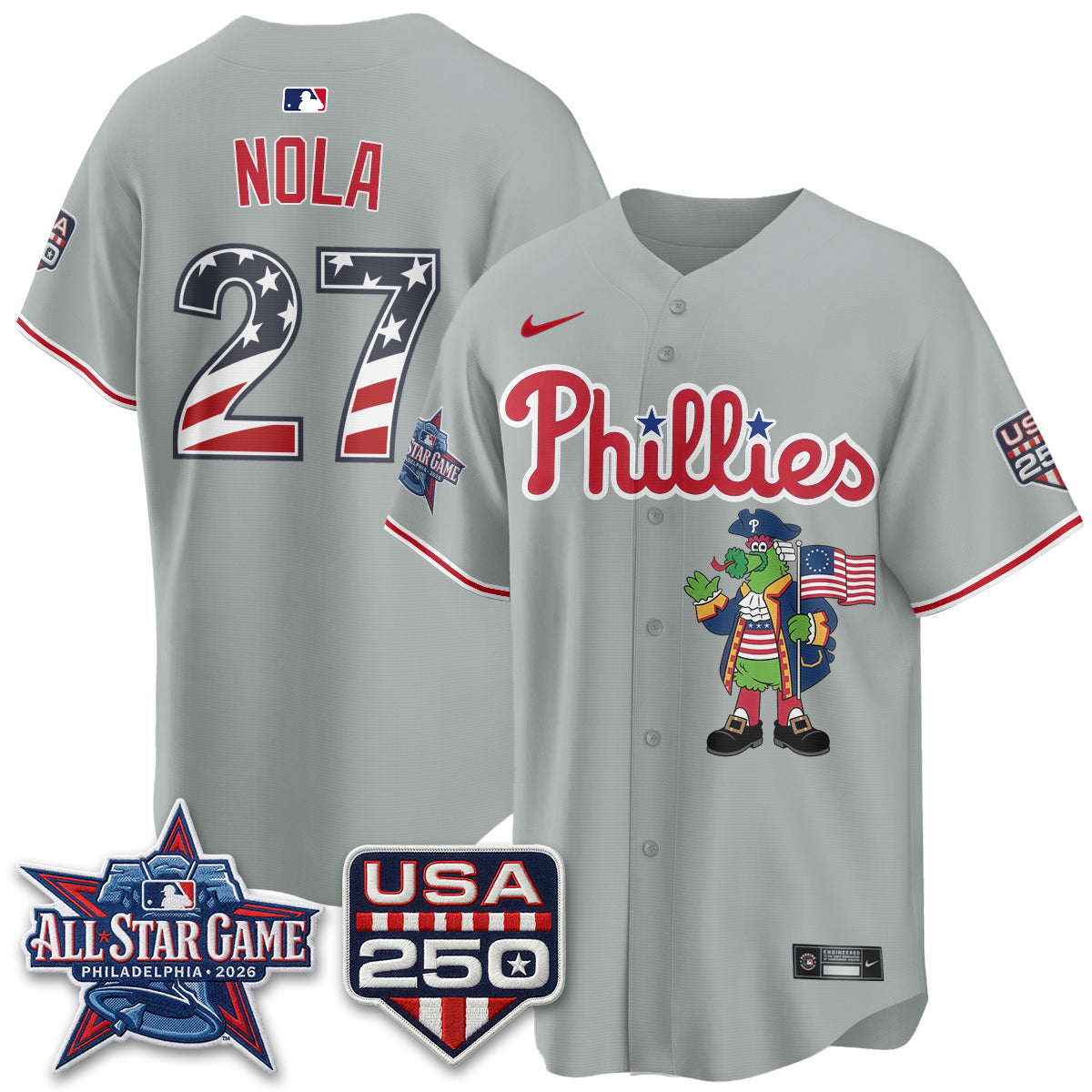Philadelphia Phillies 2026 All Star Phanatic Edition Vapor Jersey - Stitched