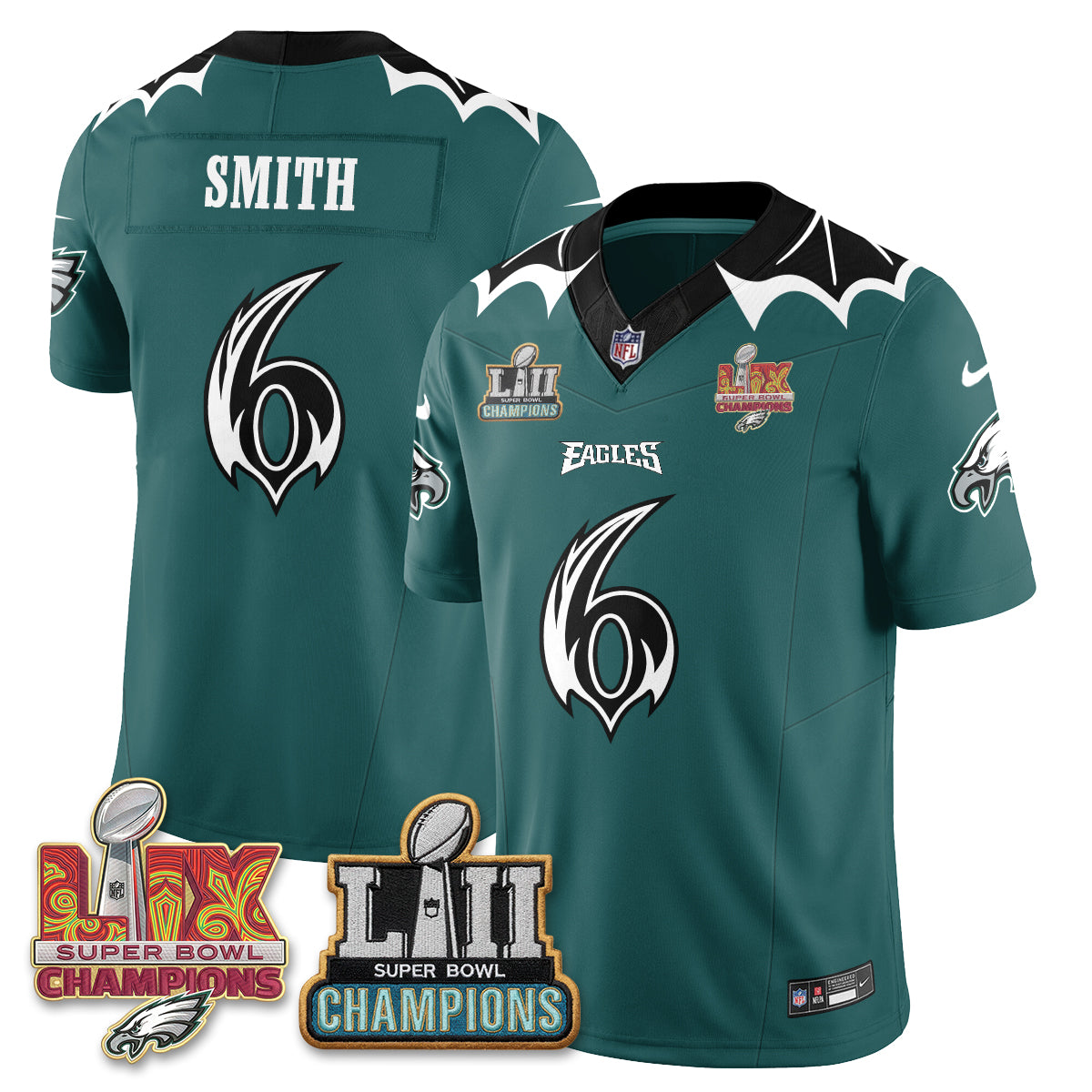 Philadelphia Eagles x Bat Edition Vapor Jersey - Stitched