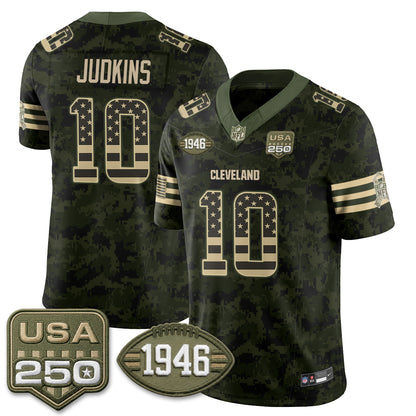 CLE 2026 Salute to Service Vapor Jersey - Stitched