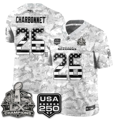 Seattle Seahawks 2026 Salute to Service Edition Vapor Jersey - Stitched