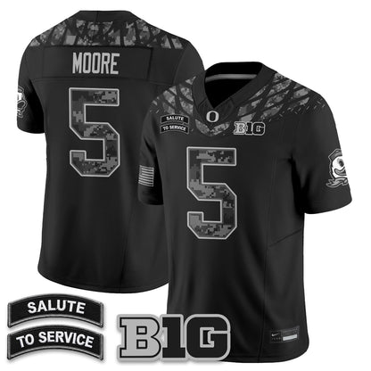 Oregon Ducks 2026 Salute to Service Vapor Jersey - Stitched