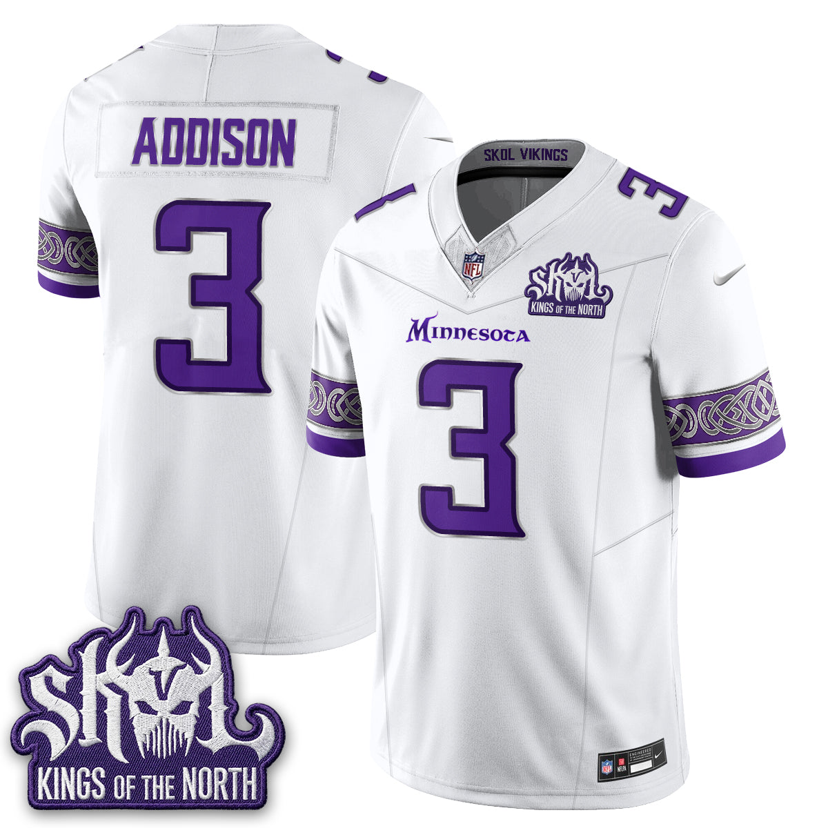 MIN Fangear Edition Warrior Skol Patch Vapor Jersey - Stitched