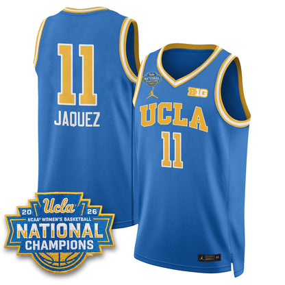UCLA Women's Basketball National Champion 2026 Gear Limited Jersey -  All Stitched
