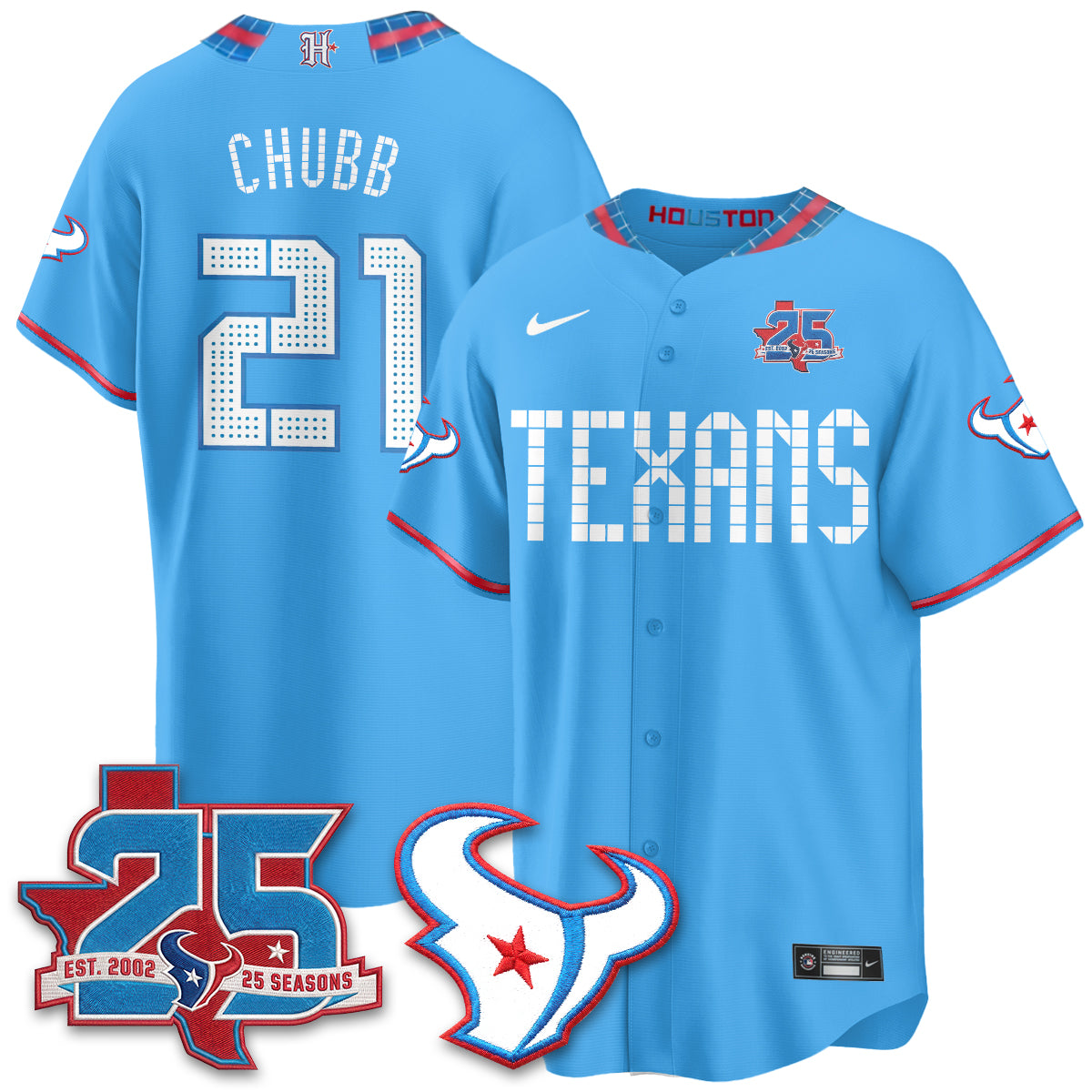 HOU 2026 Rivalries Baseball Vapor Jersey - Stitched