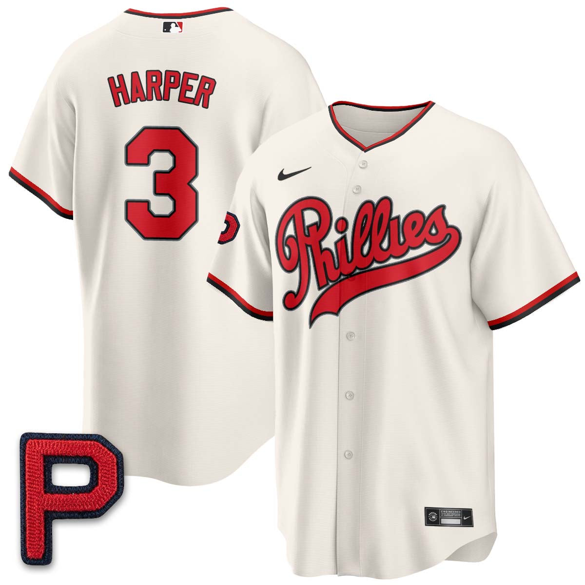 Philadelphia Phillies 2026 Field of Dreams Stadium Vapor Jersey V2 - Stitched