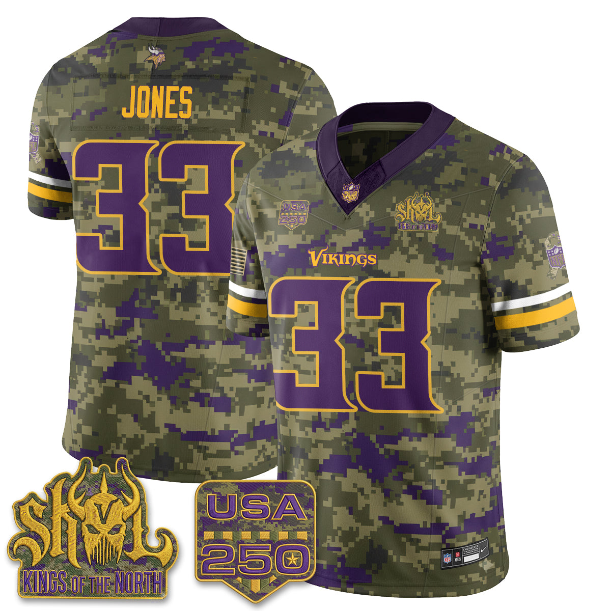 MIN 2026 Salute to Service Edition Vapor Jersey - Stitched