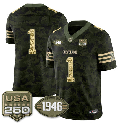 CLE 2026 Salute to Service Vapor Jersey - Stitched