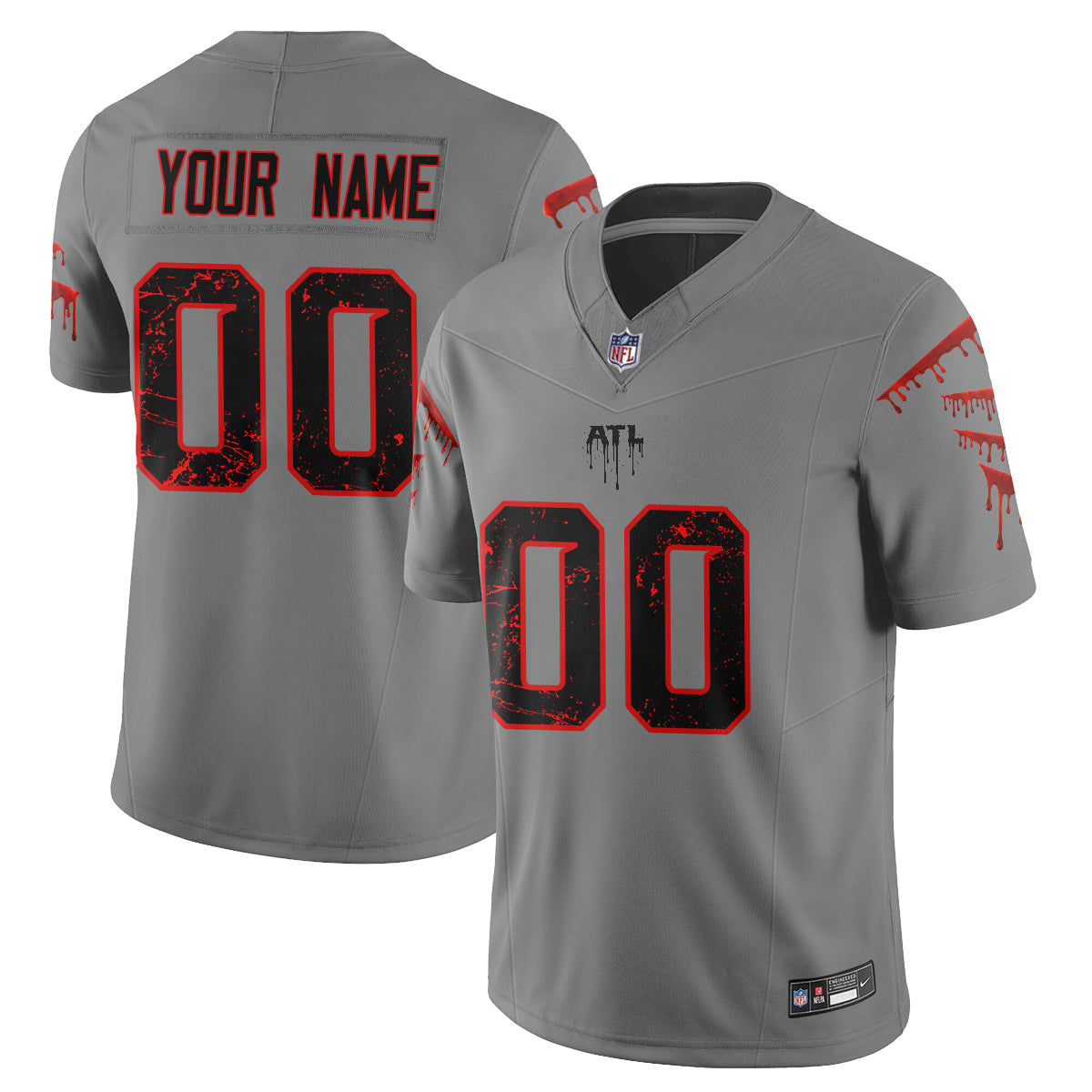 Atlanta Falcons x Slasher Edition Vapor Custom Jersey - Stitched