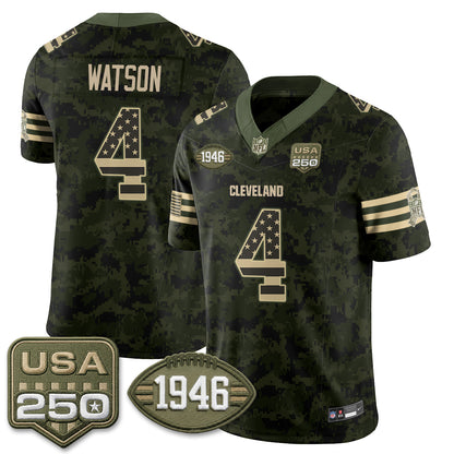 CLE 2026 Salute to Service Vapor Jersey - Stitched