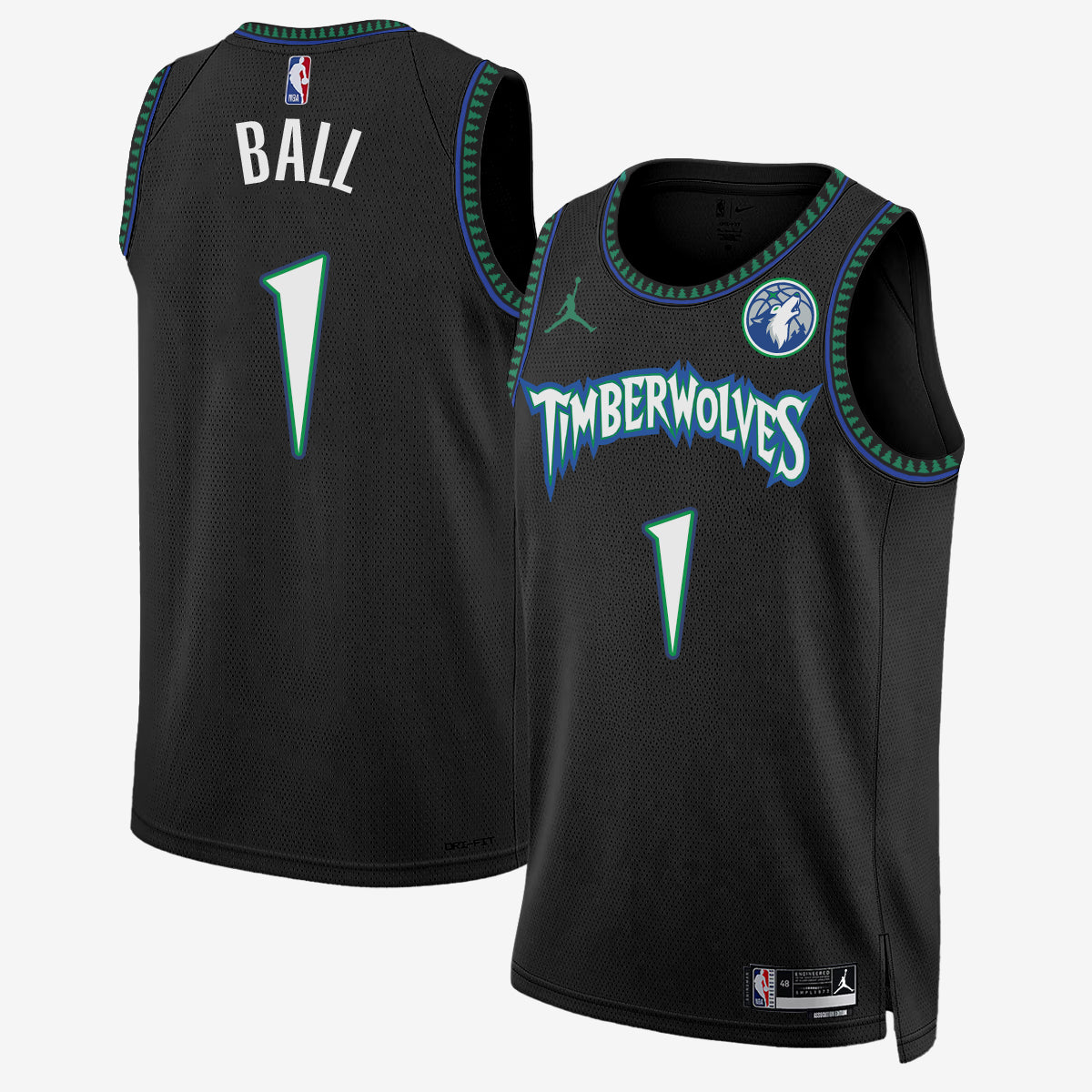 Minnesota Timberwolves #1 of Minnesota LaMelo Ball Jersey - Stitched