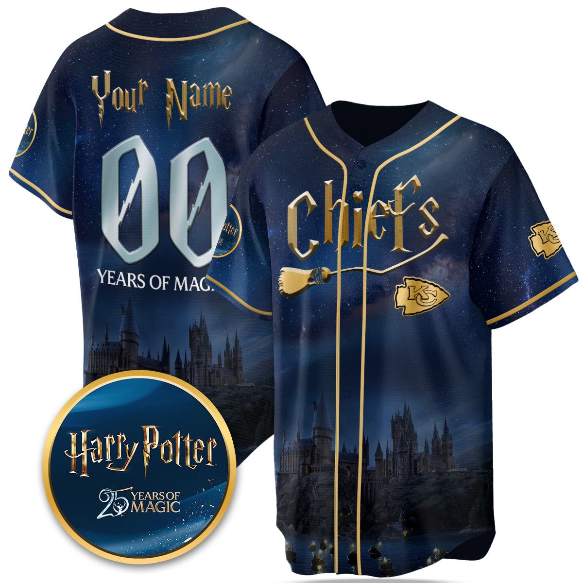 Football Team x HP 25 Years of Magic Limited Custom Edition Jersey - Printed