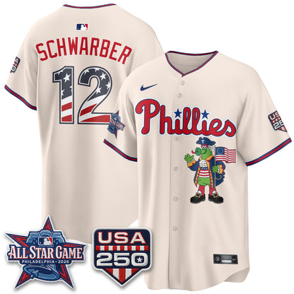 Philadelphia Phillies 2026 All Star Phanatic Edition Vapor Jersey - Stitched