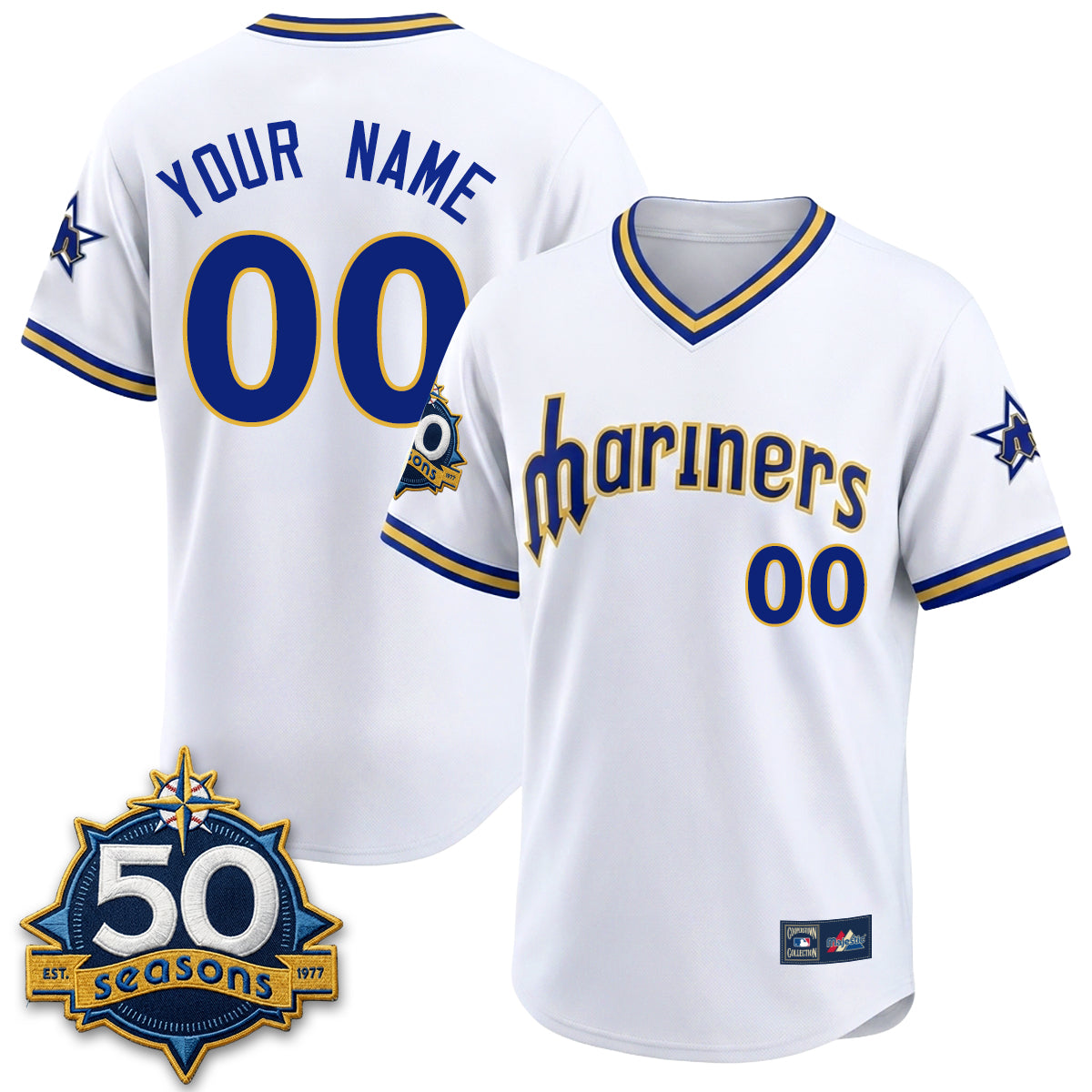 Seattle Mariners "Legacy Edition" Vapor Custom Jersey - Stitched