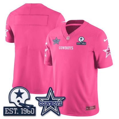 DAL Breast Cancer Awareness Edition Vapor Jersey - Stitched