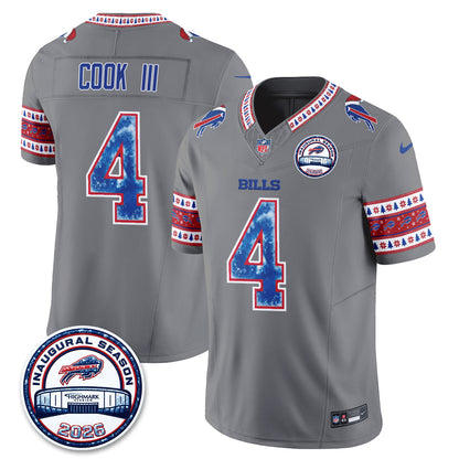 Buffalo Bills Xmas Edition Vapor Jersey - Stitched