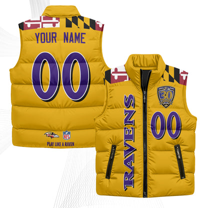 BAL Maryland Custom Puffer Vest - Printed