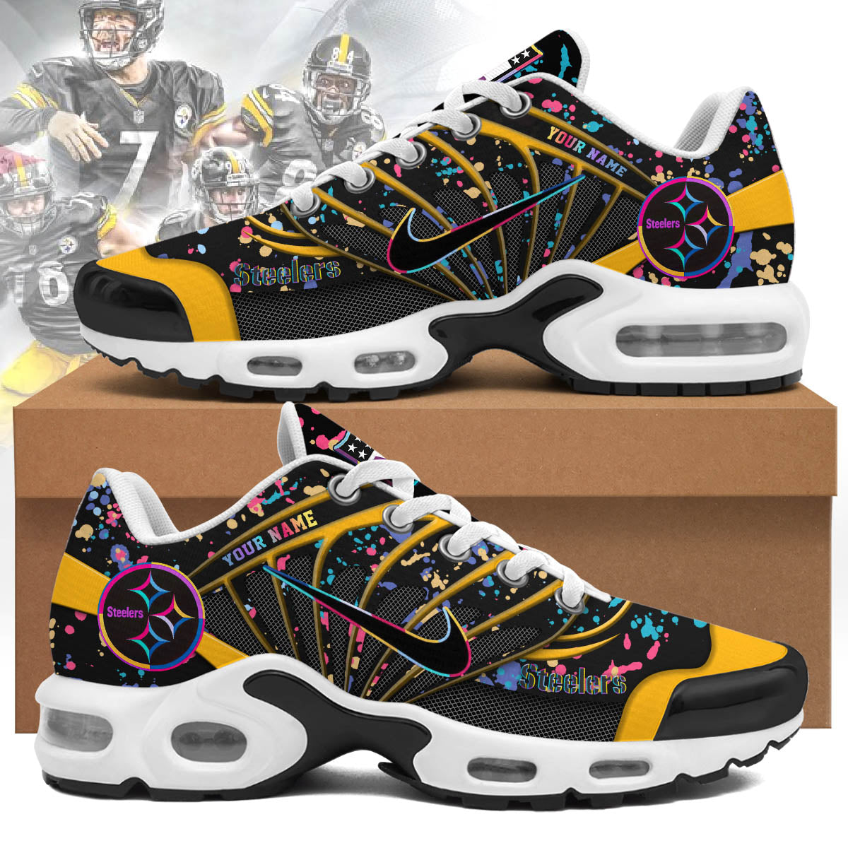 Pittsburgh Steelers 2025 Crucial Catch Air Max Shoes