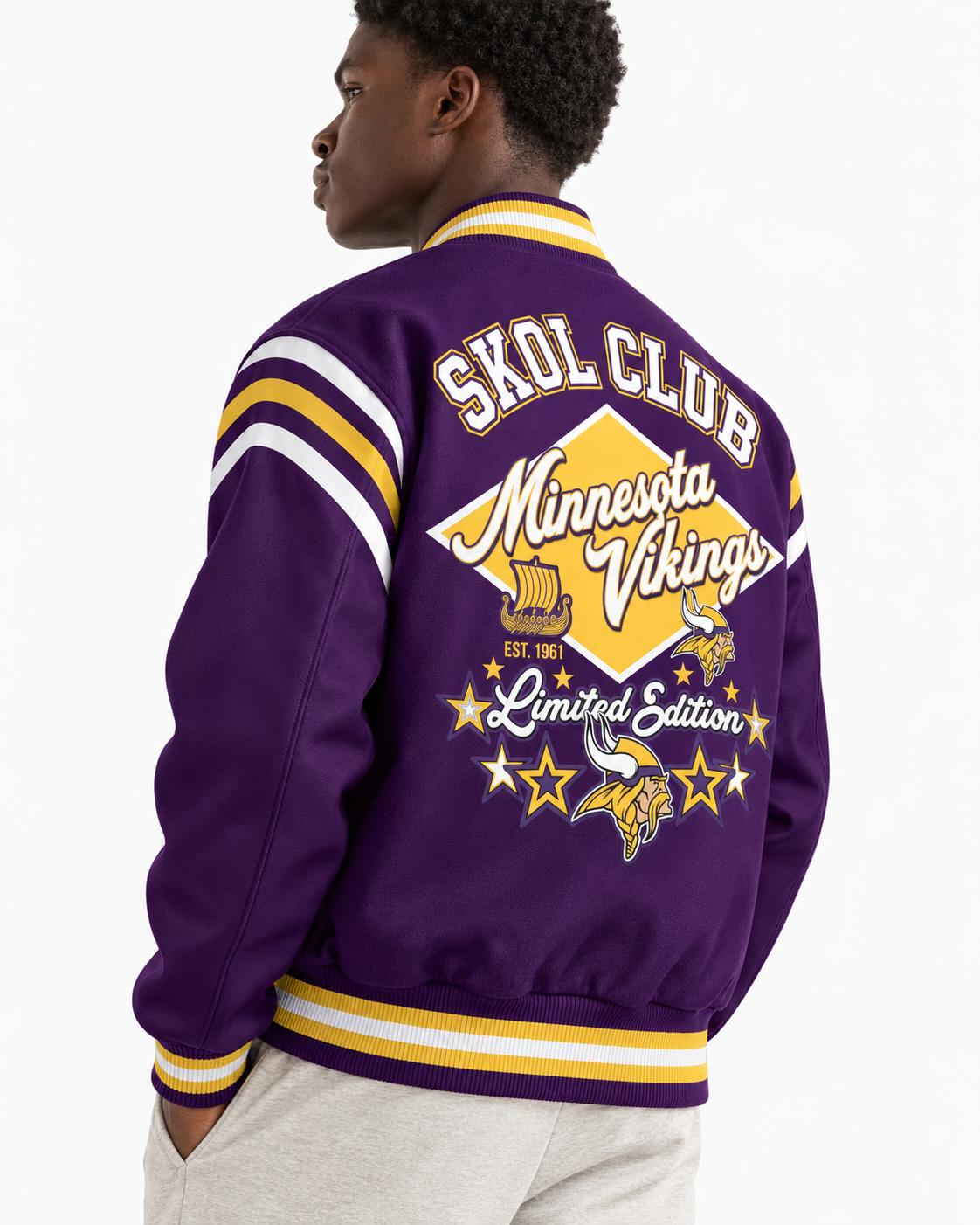 MIN Skol Club Limited Edition Varsity Jacket - Printed