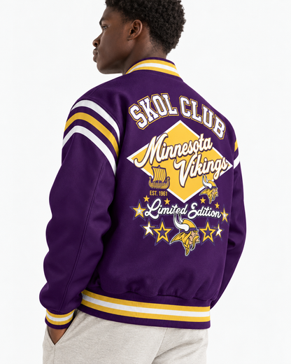 MIN Skol Club Limited Edition Varsity Jacket - Printed