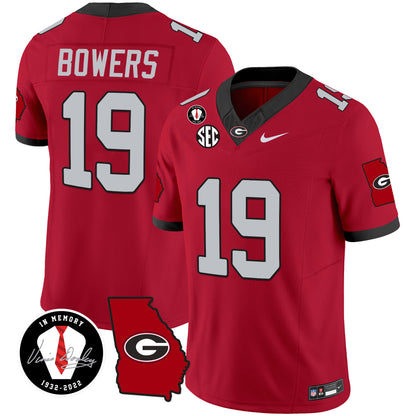 Georgia Bulldogs 2024 Vapor Jersey V3 - Georgia Map - All Stitched