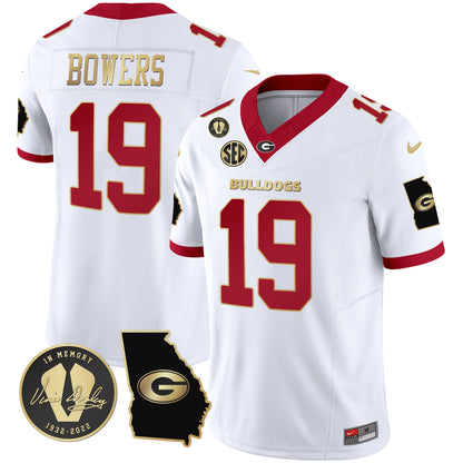 Georgia Bulldogs 2024 Vapor Jersey V3 - Georgia Map - All Stitched