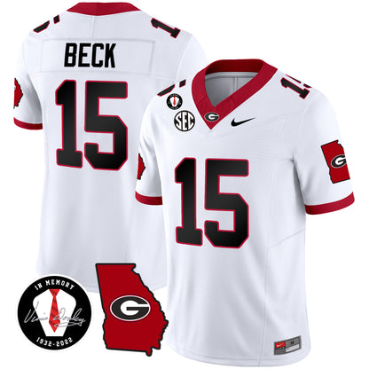 Georgia Bulldogs 2024 Vapor Jersey V3 - Georgia Map - All Stitched