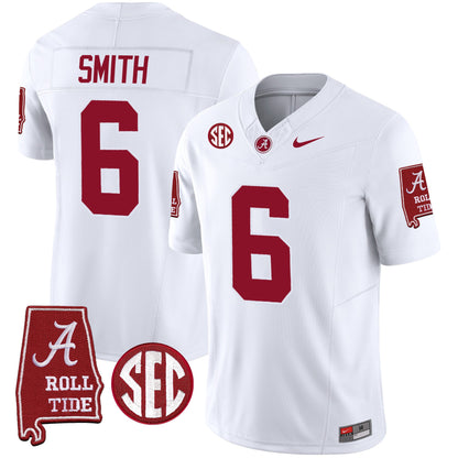 Alabama Crimson Tide Vapor Limited Jersey V3 - Alabama Map - All Stitched